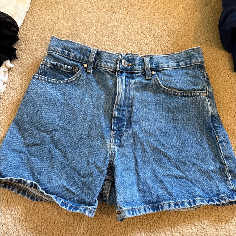 Mango Blue Denim Shorts